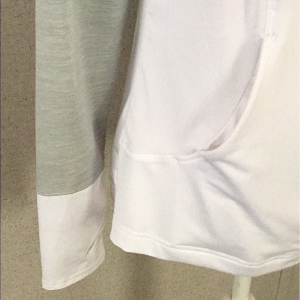 Danskin Now semi fitted white grey athletic jacket - Picture 7 of 13